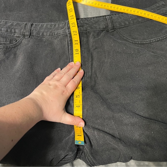 Shein Black Jeans Wide Leg Cotton Blend Women's Shein Size 4x Standard Size 2x - Picture 3 of 9